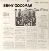 LP - Benny Goodman - At The Madhattan Room, Oct. 30, 1937