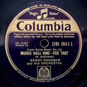 Benny Goodman - Music Hall Rag / Down Home Rag