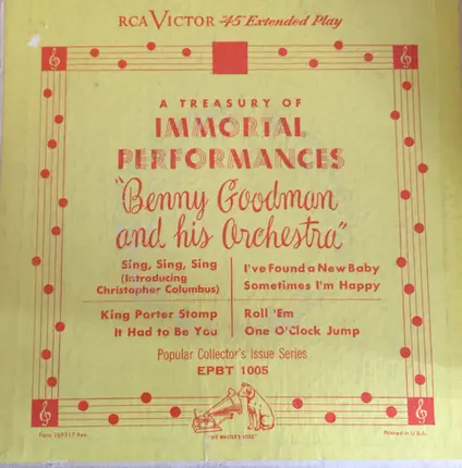 Benny Goodman And His Orchestra - A Treasury Of Immortal Performances 'Benny Goodman And His Orchestra'