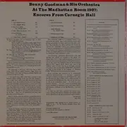 12inch Vinyl Single - Benny Goodman And His Orchestra - At The Madhatten Room 1937 ; Encores From Carnegie Hall