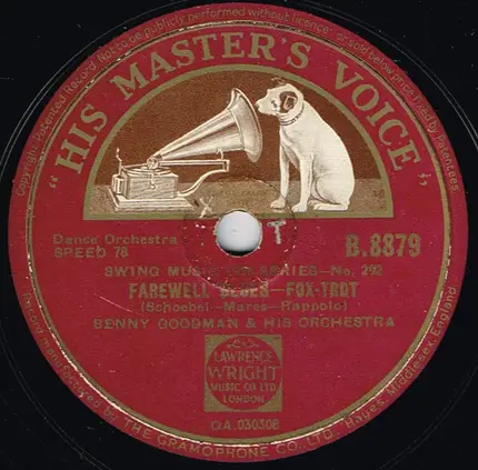 Benny Goodman And His Orchestra - Bach Goes To Town / Farewell Blues