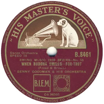 Benny Goodman And His Orchestra - Basin' Street Blues / When Buddha Smiles