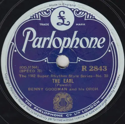 Benny Goodman And His Orchestra - Clarinet À La King / The Earl