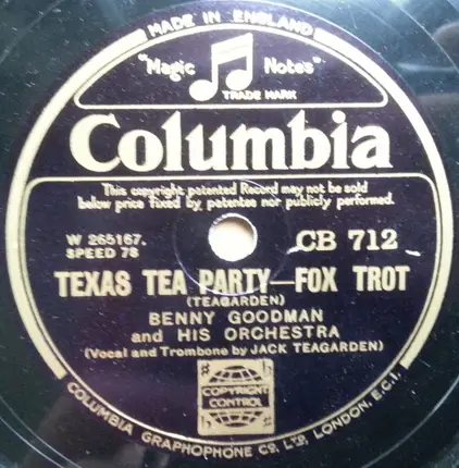 Benny Goodman And His Orchestra - Dr. Heckle And Mr. Jibe / Texas Tea Party