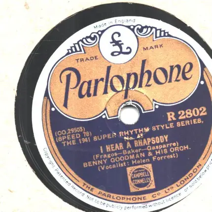 Benny Goodman And His Orchestra - I Hear A Rhapsody / Amapola (Pretty Little Poppy)