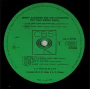 LP - Benny Goodman And His Orchestra - Put That Swing Back ...
