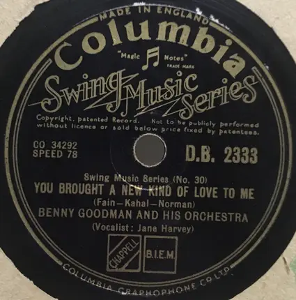 Benny Goodman And His Orchestra - Rattle And Roll / You Brought A New Kind Of Love To Me