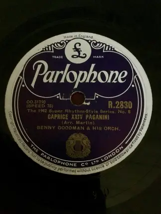 Benny Goodman And His Orchestra - The Birth Of The Blues / Caprice XXIV Paganini