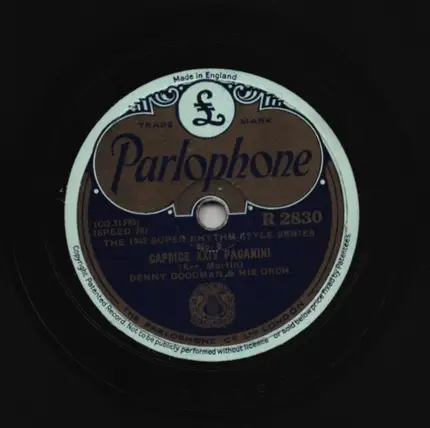 Benny Goodman And His Orchestra - The Birth Of The Blues / Caprice XXIV Paganini