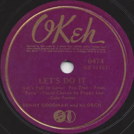 Benny Goodman And His Orchestra - The Earl / Let's Do It