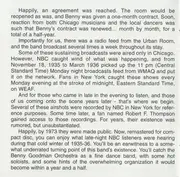 CD - Benny Goodman And His Orchestra - The NBC Broadcasts From Chicago's Congress Hotel, 1935 - 1936 Volume One - Mono