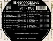 CD - Benny Goodman And His Orchestra - 1931-1933