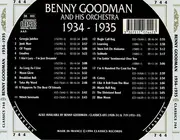 CD - Benny Goodman And His Orchestra - 1934-1935