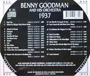 CD - Benny Goodman And His Orchestra - 1937