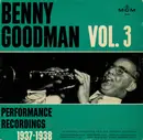 LP - Benny Goodman - Benny Goodman Vol. 3 (Performance Recordings 1937-1938) - Mono