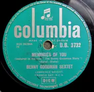 Benny Goodman Sextet / Benny Goodman And His Orchestra - Memories Of You / King Porter Stomp