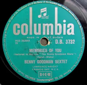 Benny Goodman - Memories Of You / King Porter Stomp