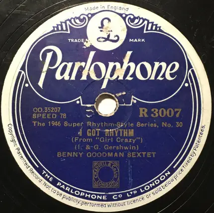 Benny Goodman Sextet - Slipped Disc / I Got Rhythm