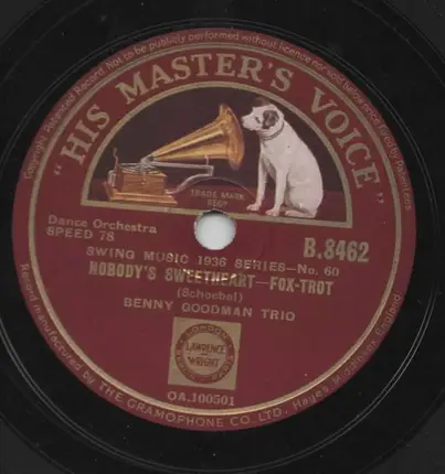 Benny Goodman Trio - Lady Be Good / Nobody's Sweetheart