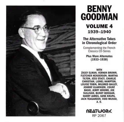 Benny Goodman - Volume 4 1939-1940 (The Alternative Takes In Chronological Order)