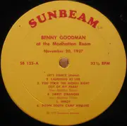 LP - Benny Goodman - At The Madhattan Room - Nov. 20, 1937