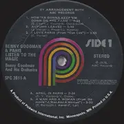 LP - Benny Goodman - Benny Goodman & Paris ... Listen To The Magic