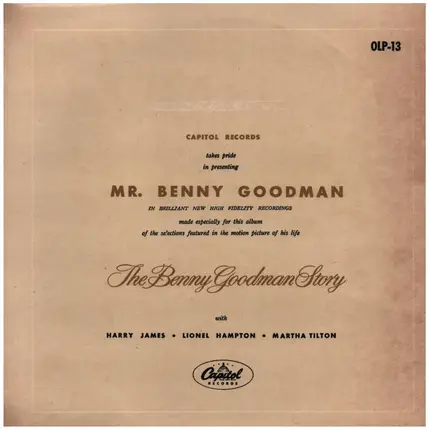 Benny Goodman - Benny Goodman plays Selections from the Benny Goodman Story