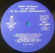 LP - Benny Goodman - Here Is Benny Goodman At His Rare Of All Rarest Performances Vol. 1