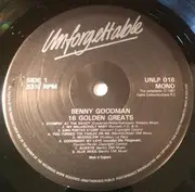 LP - Benny Goodman - Unforgettable Benny Goodman - 16 Golden Classics