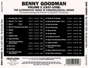 CD - Benny Goodman - Volume 2 1937-1938 The Alternative Takes In Chronological Order