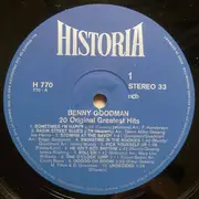 LP - Benny Goodman - 20 Original Greatest Hits