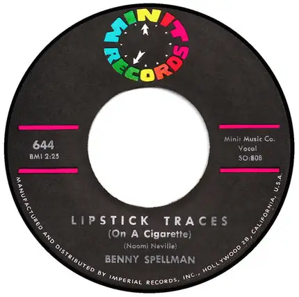 Benny Spellman - Lipstick Traces (On A Cigarette) / Fortune Teller