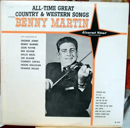 Benny Martin - All-Time Great Country & Western Songs Starring Benny Martin