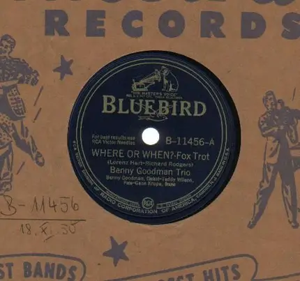 Benny Goodman Trio/ Quintet - Where Or When?/ I Cried For You
