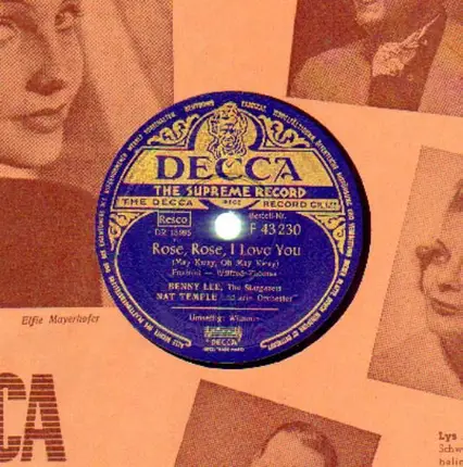 Benny Lee, The Stargazers, Nat Temple - Rose, Rose, I Love You/ Wimmin