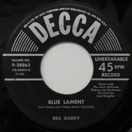 Bea Gardy - Were You Ever In Love? / Blue Lament