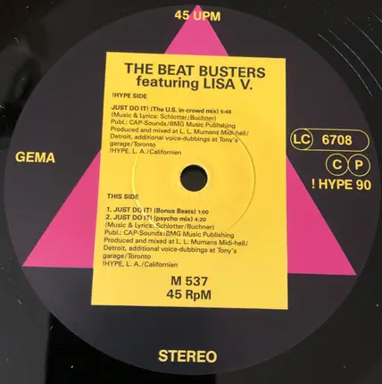Beat Busters Featuring Lisa V. - Just Do It