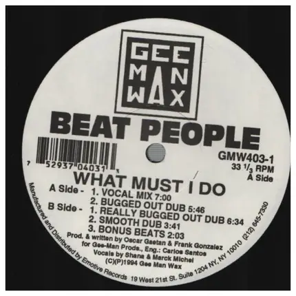 Beat People - What Must I Do