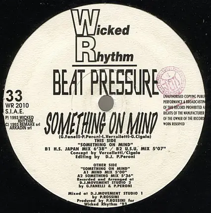 Beat Pressure - Something On Mind