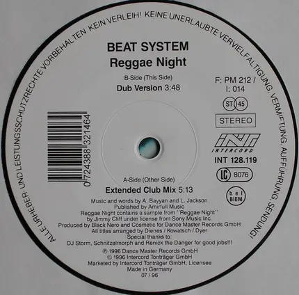 Beat System - Reggae Nights