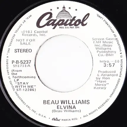 Beau Williams - Elvina