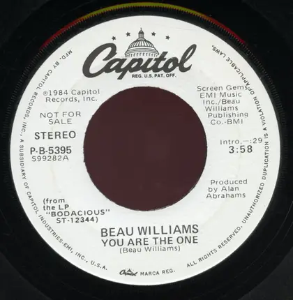 Beau Williams - You Are The One
