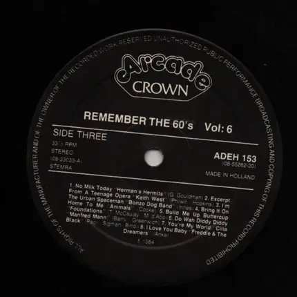 Beach Boys, Kinks, Animals - Remember The 60's (Volume 6)