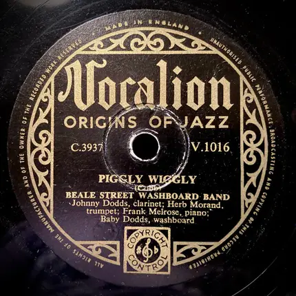Beale Street Washboard Band - Forty And Tight / Piggly Wiggly