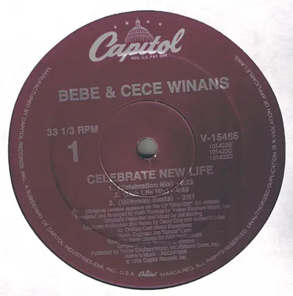 Bebe & Cece Winans - Celebrate New Life