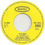 7inch Vinyl Single - Beck, Bogert & Appice - I'm So Proud