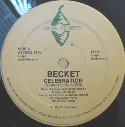 Becket, Beckett - Celebration