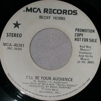 Becky Hobbs - I'll Be Your Audience