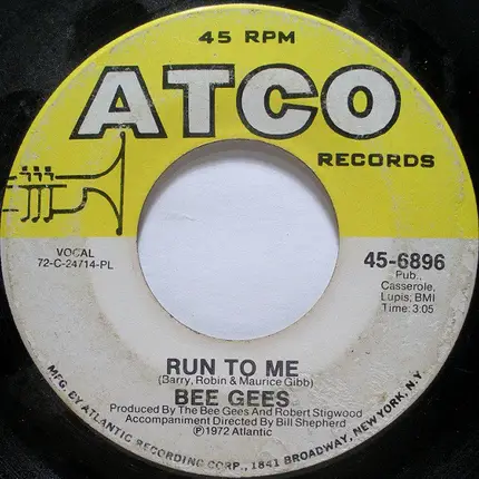 Bee Gees - Run To Me