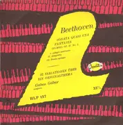 10'' - Beethoven - Gábor Gabos - Sonate Quasi Una Fantasia In C Sharp Minor Op. 27 No. 2 (Mondschein) / Thirty-two Variations Upon An Original Theme - Mono